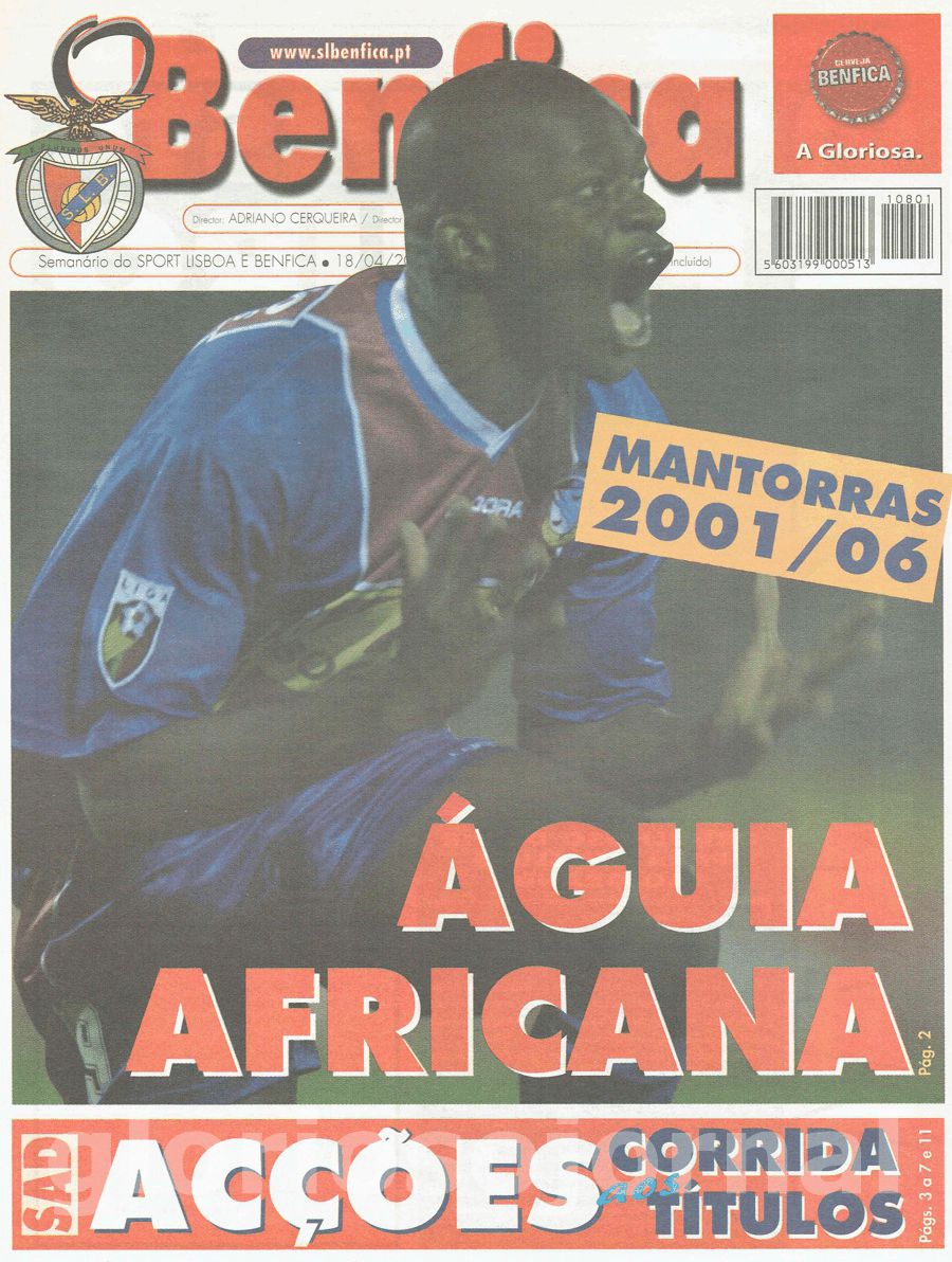 jornal o benfica 2973 2001-04-18